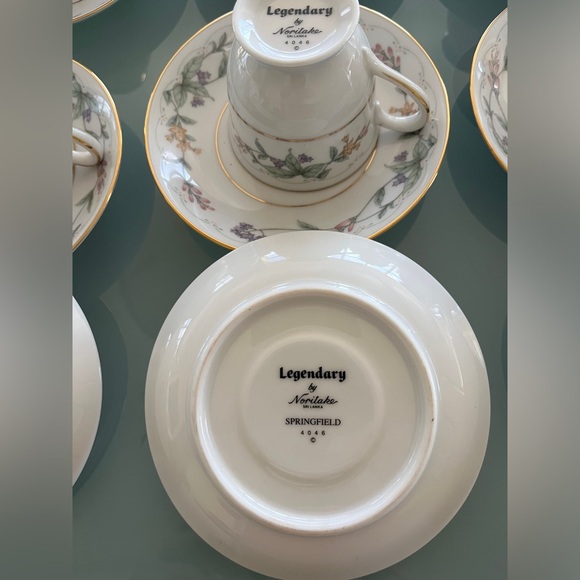 New Legendary By Noritake Bone China 4046 Springfield 24 Pc Espresso Cup Set - Picture 7 of 9